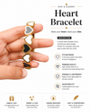 Heart Bracelet for Women – Trendy, Stylish & Elegant Heart Design Bracelet for Everyday Wear & Gifting